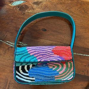 STAUD Tommy bag - acid swirl 💙💜🩵🩷